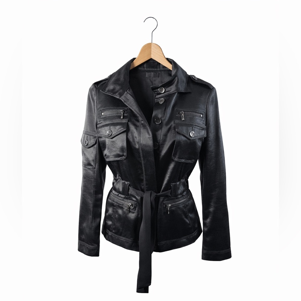 Bebe Black Safari Style Jacket. Size Small. Excellent Condition.
